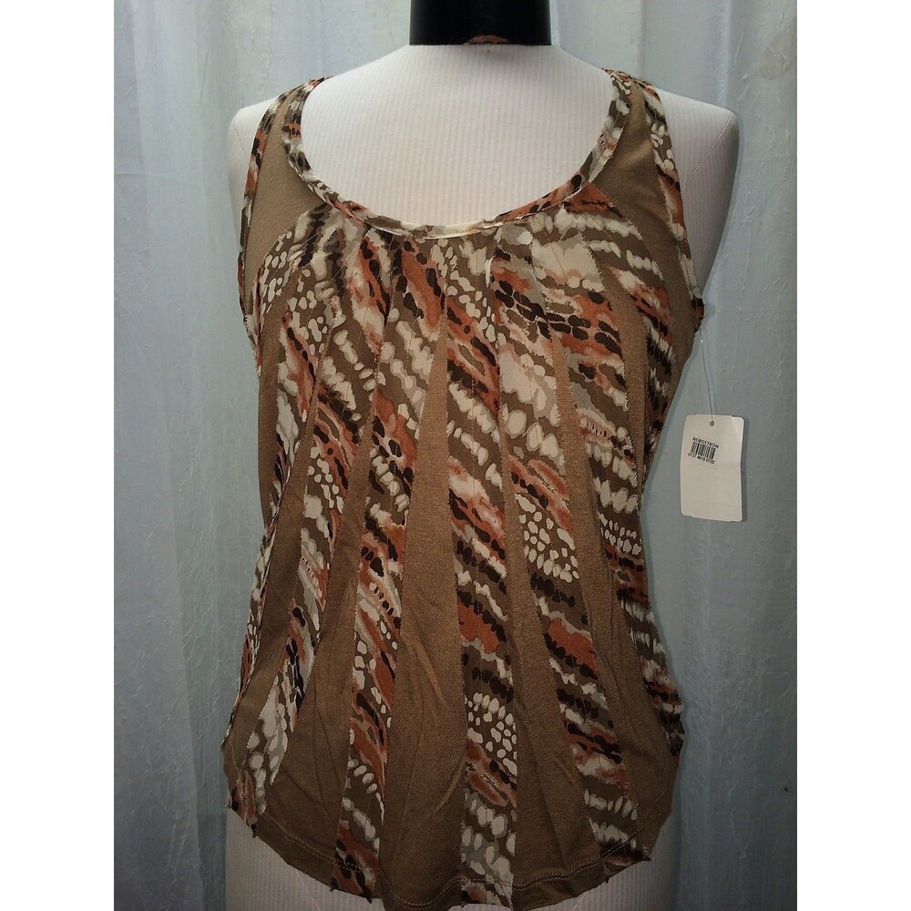 Lush Mocha Women's Tank Multi ColorSleeveless Tank Junior Size Small NWT
